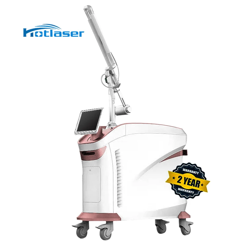 Manufacturer Korea light guide arm vertical pigment 755 q switch picosecond pico laser tattoo removal machine with cooling