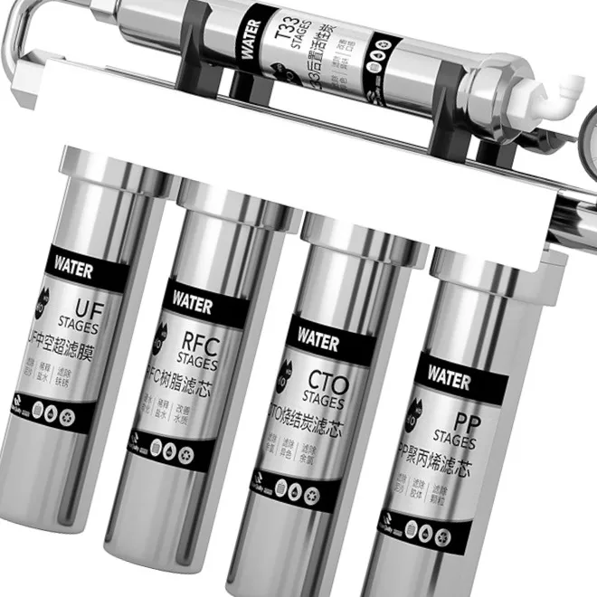 New Home Office Direct Drinking Water Purifier TDS Stainless Steel RO System Reverse Osmosis Water Filter Household Use Made PP
