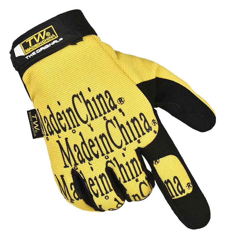 YAKEDA Tactical Gloves Motorcycle Breathable Outdoor Climbing Anti-stab Safty Full Finger Work Army-green Tactical Gloves Sport