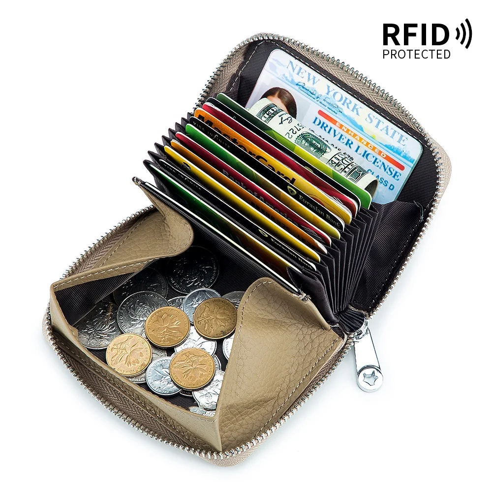 Оптовая продажа RFID кредитница с молнией