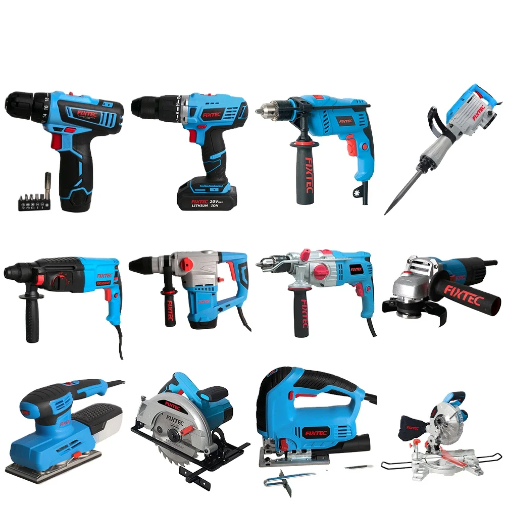 FIXTEC China Wholesale Factory Price 1500W 11kg Portable Handheld Electric Demolition Jack Hammer Drilling Machine Hammer Drill