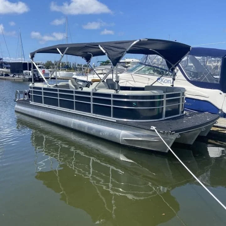 Allsea 23FT морская алюминиевая лодка Tritoon понтонная для рыбалки праздничная продажи со скоростными понтонами