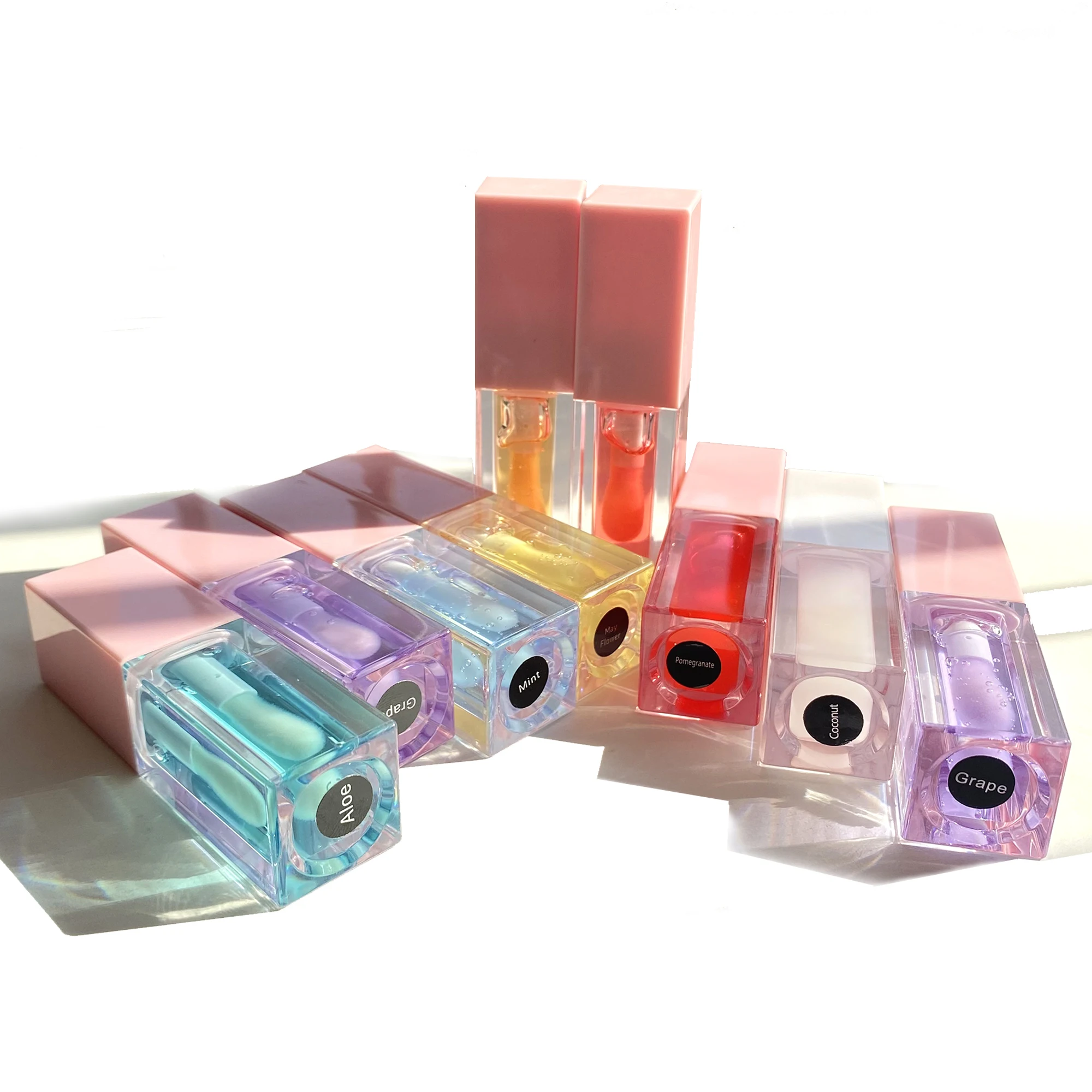 Private Label plump lip gloss wholesale glossy moisturizing lip balm liquid colorful clear plump lip oil