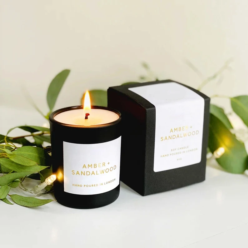 Custom Logo Wholesale Organic Luxury Essential Oil Scented Candles With Candle Jars