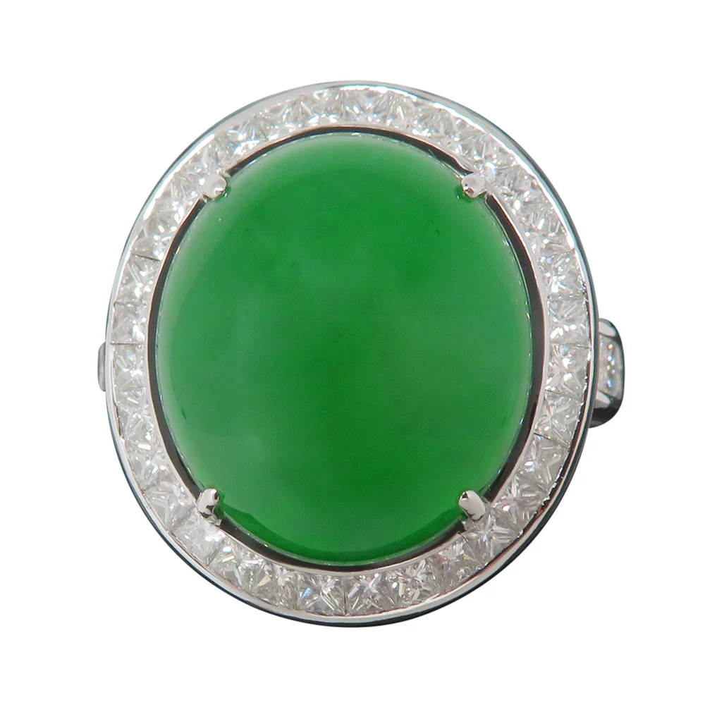 High Quality Resizable Wholesale 18K Real Gold Chalcedony Fine Jewelry Ring For Sale