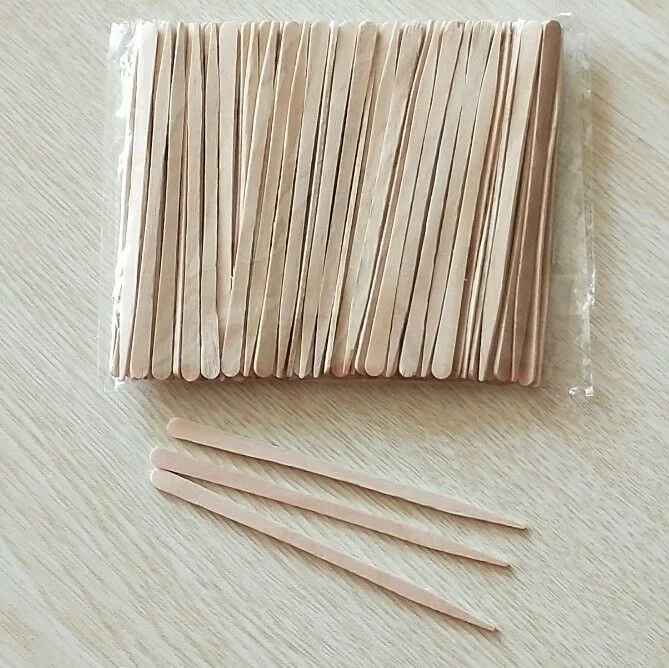 
Biodegradable wooden eyebrow waxing spatula 88mm 