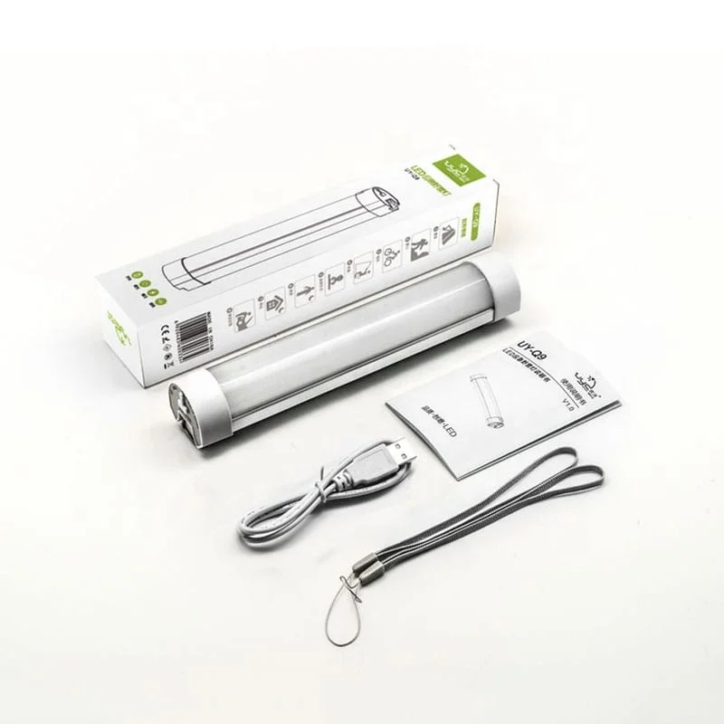 UYLED Q9 Survival Kit SOS Light Fishing Equipment Magnet Base 2000mAh Rechargeable LED Camping Lantern for Emergency