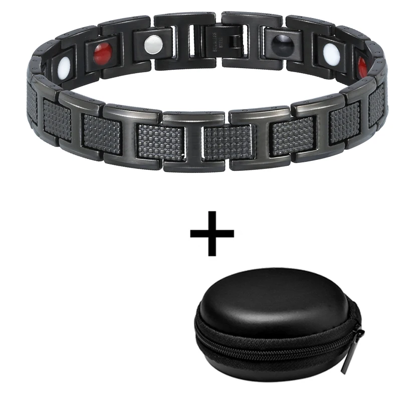Модный стиль Power Energy Jewelry магнитный браслет из нержавеющей стали для здоровья
