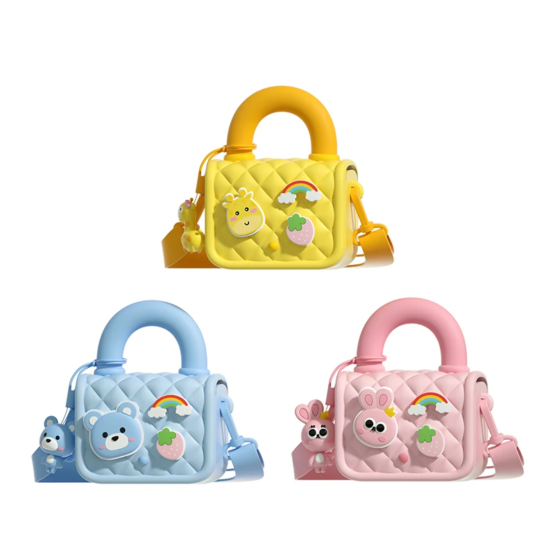 Satchel EVA Candy Color Dust-proof Cute DIY Cartoon Kids Handbag KOOOL Mini Kids School Bags Set for Kids