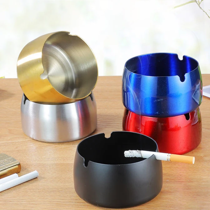 XZX Custom Silver Car Cigarette Gold Bar Ashtray Stainless Steel Cigar Ashtray