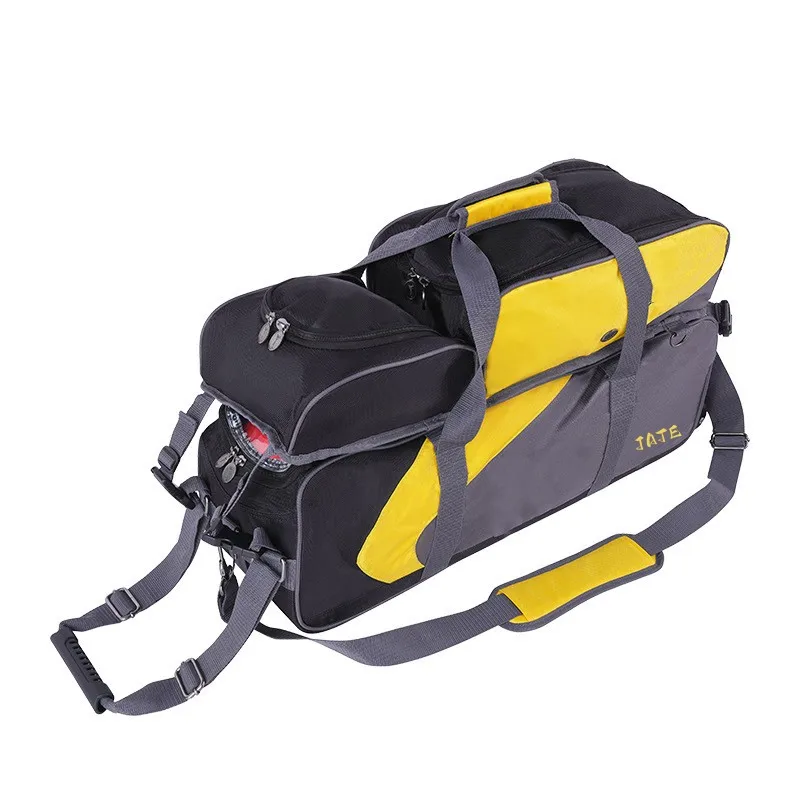 New Style Large Capacity Gym Case For Three Bowlings Water-repellent Sports Bags With Wheels Easy-to-carrying Bowling Bag