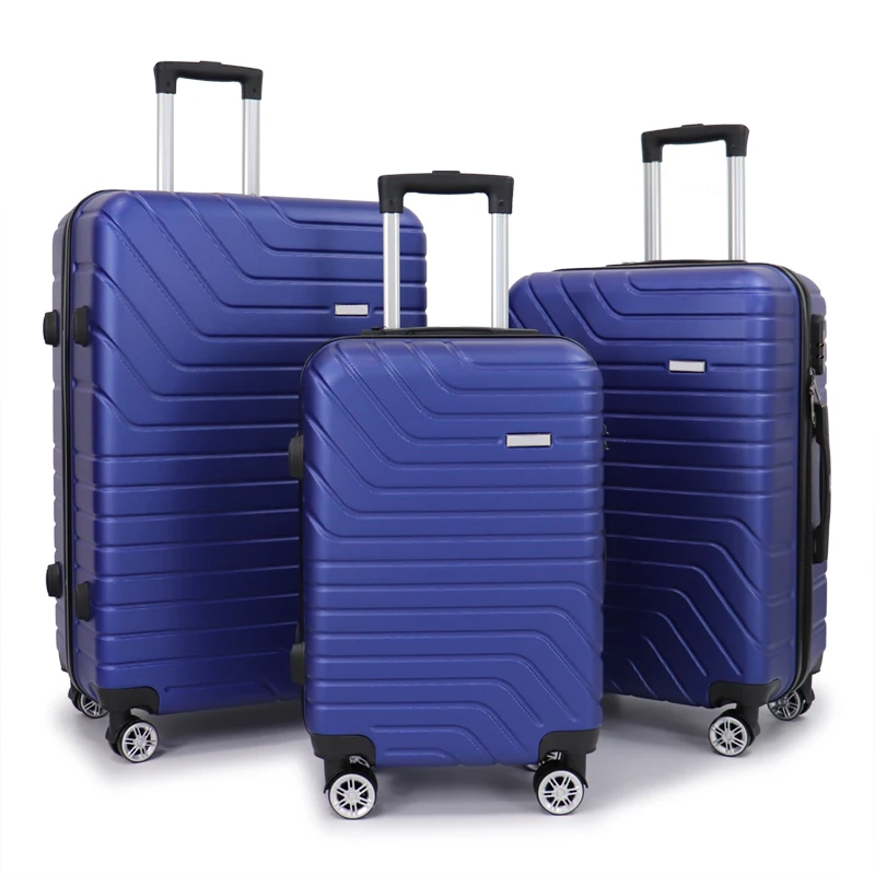 ABS luggage sets 20 24 28 inch 3 pieces travel trolley bags 4 wheel luggage suitcase