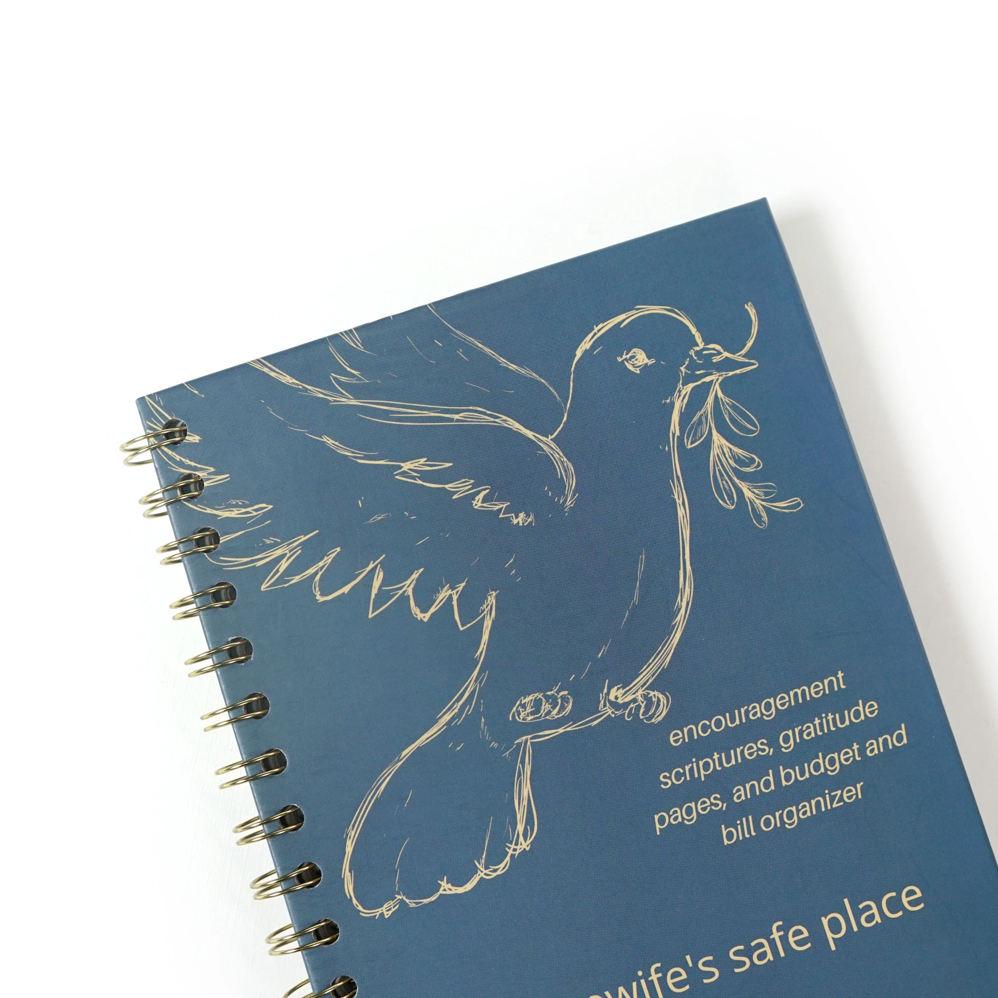2024 2025 Undated Custom Printing Wellness Journals Notebook Diary Planner Self Care Journal Spiral Ring Mindfulness Journal