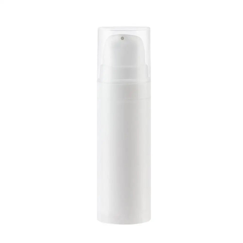 Mini Sample bottle PP plastic white 5ml airless cosmetic pump bottle for lotion serum