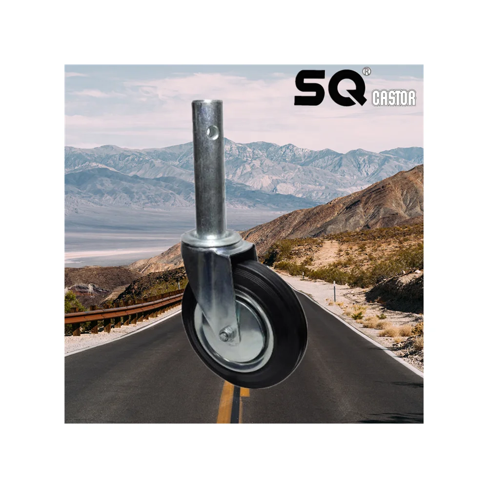 SQ Castor Swivel Heavy Duty Trolley Caster Wheel With Bearing Top Oem Ball Style,Heavy Duty Pressed Steel Industrial Castor