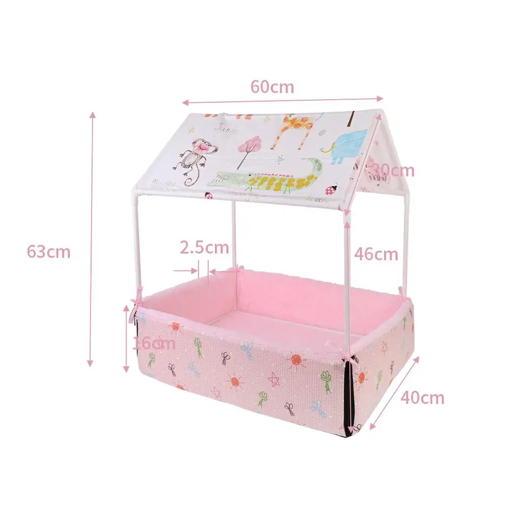 
Comfort Pets Sleeping Bed Nest Solid Frame Puppy House Collapsible Indoor Cat Tent 