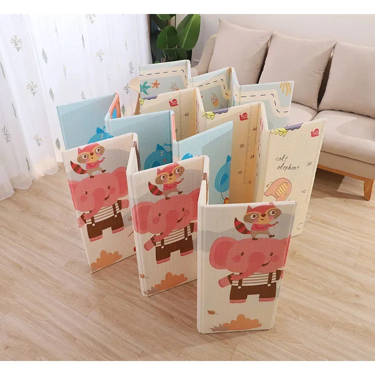 manufacturer factory price baby play mat xpe foam double sides  for kids folding thick baby infants play