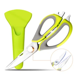 Household Heavy Duty 3Cr13 Stainless Steel with Magnetic Holder Multi-purpose Kitchen Scissors Kitchen Poultry Shears