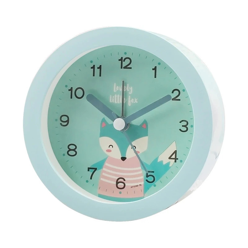 Students and children with cute cartoon clock bedroom bedside home multi-function clock high value and convenient
