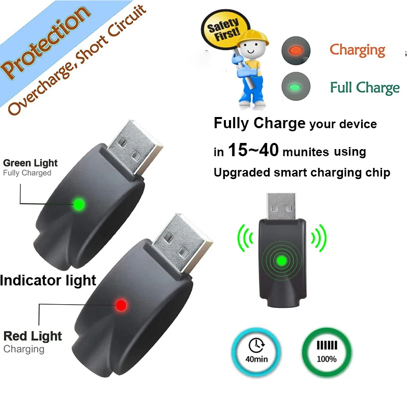 OEM 510 Ego Charger Rechargeable Smart 510 Thread ego usb charger