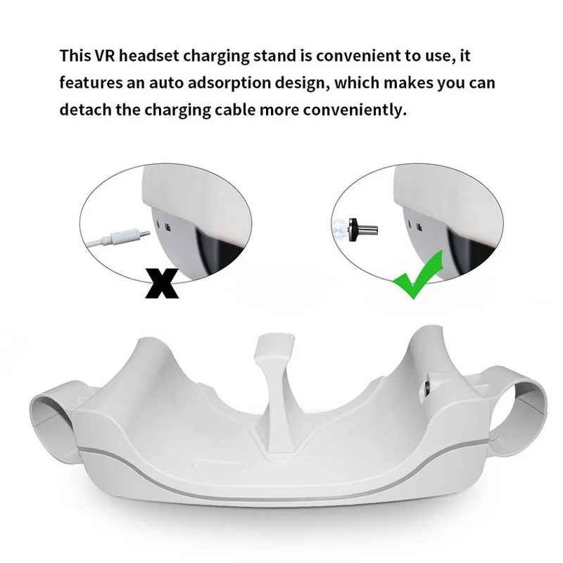Jingxinrui VR Headset Charging Stand With Fast Charging Type-C Interface For Oculus Quest 2 VR