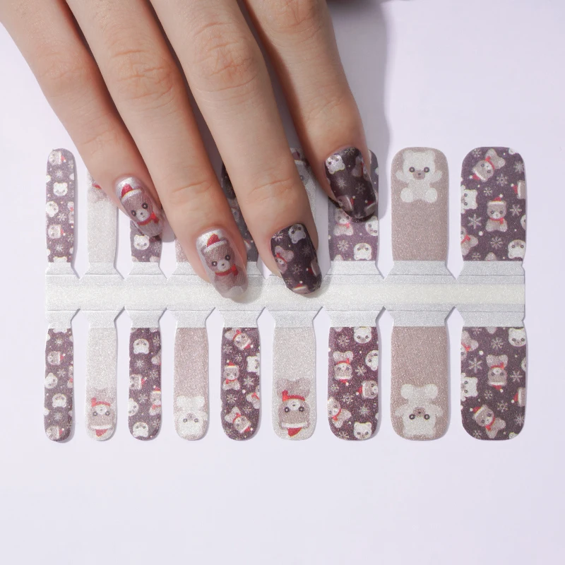 China supplies wholesale metal nail accessories 2D nail art stickers