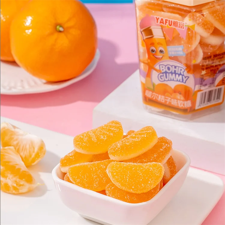 OEM/ODM 220 г Bohr белая персиковая клубника мандарин виноград 4 вкусных аромата Желе мягкие конфеты фрукты конфеты