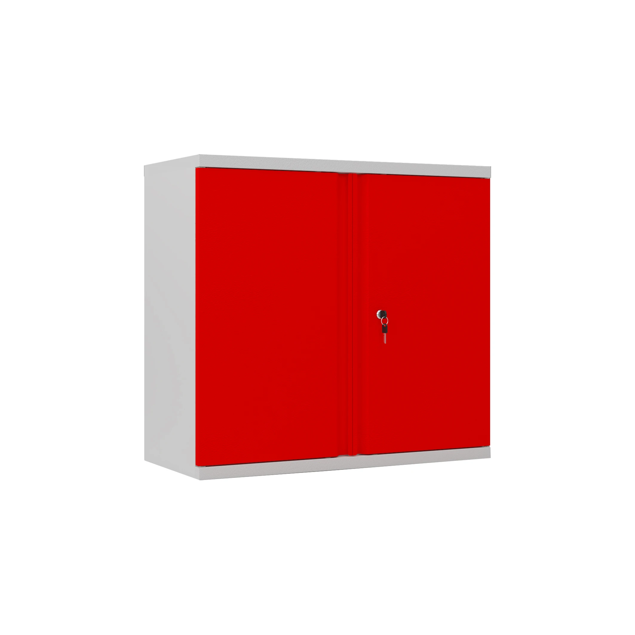 Half Height Cupboard 2 Door Metal Steel File Storage Cabinet Office Small Mini Low Safe Lockers