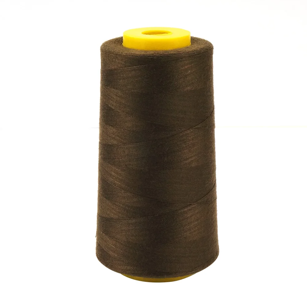 Швейная нить 40/2 5000 y-образный билет 120 натуральная полиэфирная пряжа 40s конусная крученая швейная