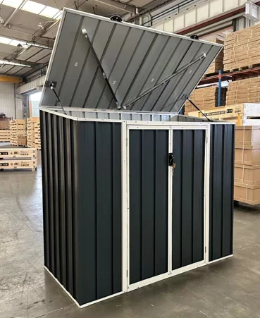 ST20094-H128  High Quality Outdoor Metal Garden Bike Shed Garden tool house Metal  storage box