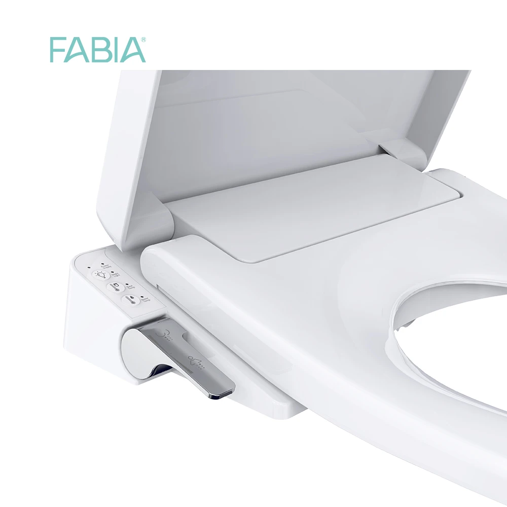 D shaped soft close electric toilet seat covers auto heated smart toilet bidet seat