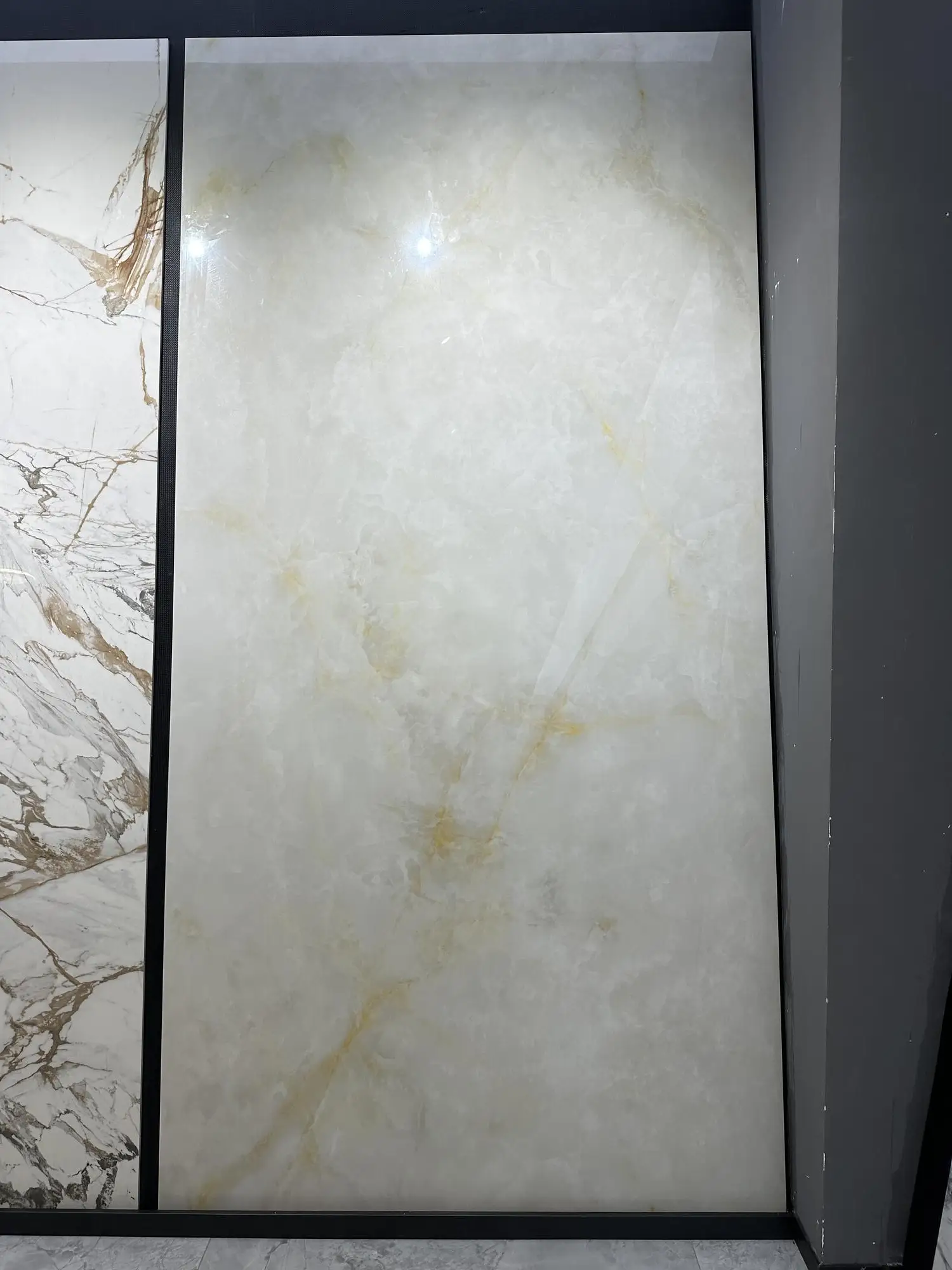 White Sintered Stone Panel Wall Cladding Stone Artificial Onyx Slab White Onyx Slab