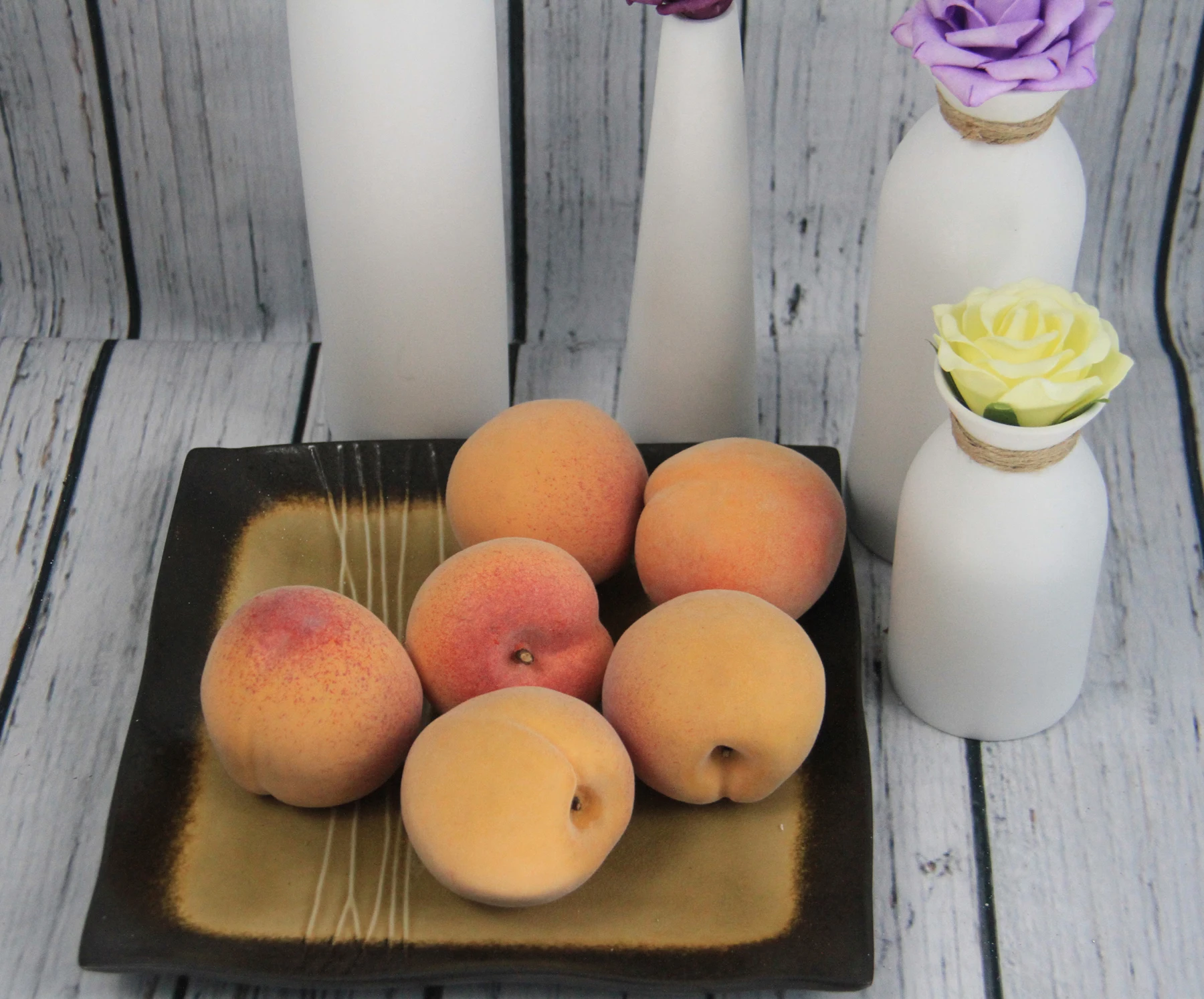 Simulation real touch foam fruit artificial peach home decorative fruit model fake fruit
