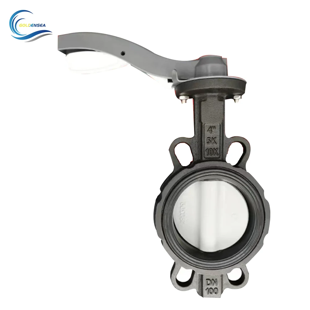 Hot Sale PVC Wafer Gear Triple Butterfly Valve DN500 EPDM