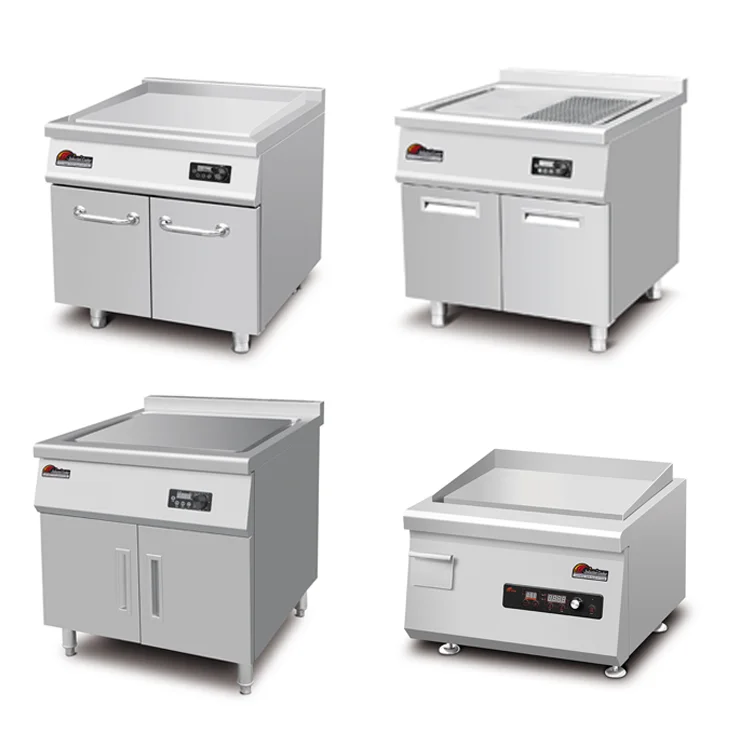  Электрическая индукционная гриль напольная стойка горячий твердый верхний для приготовления пищи
