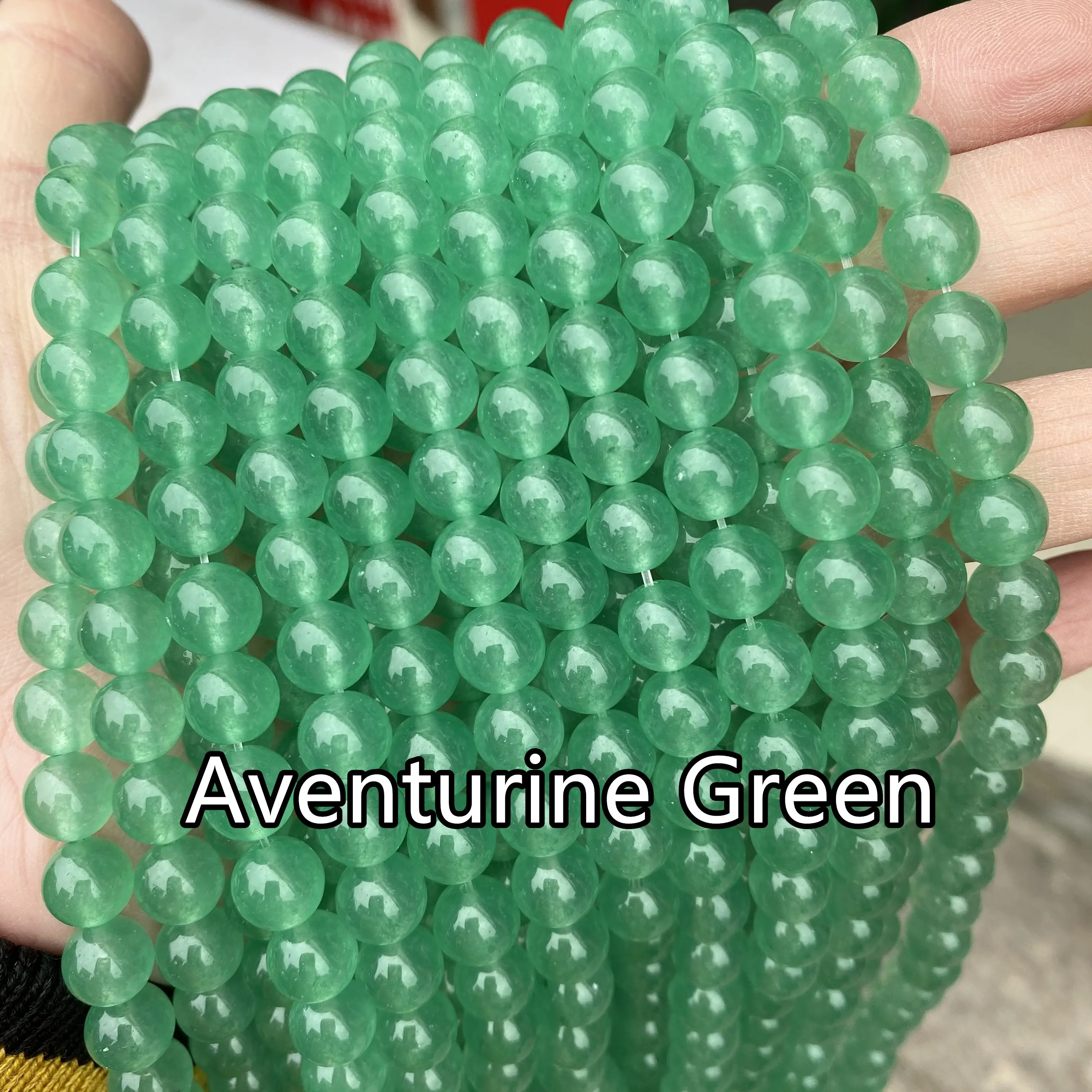 Natural Jade Beads in bulk Gemstone DIY Loose Round Malaysia Jade Assorted Green Jade Beads for Jewelry Making