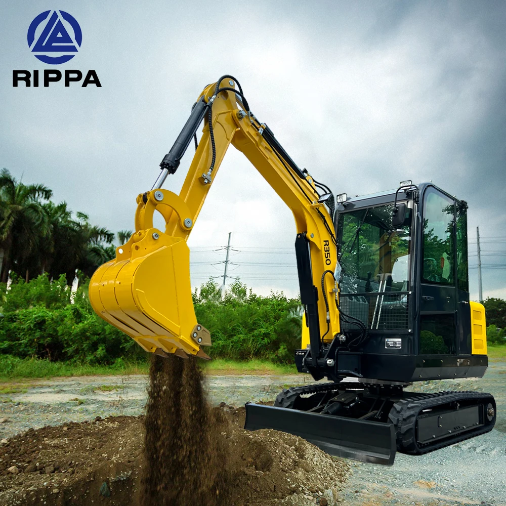 Rippa R350 Micro Digger Made In China Underground Excavators Diesel Mini Excavator For Sale