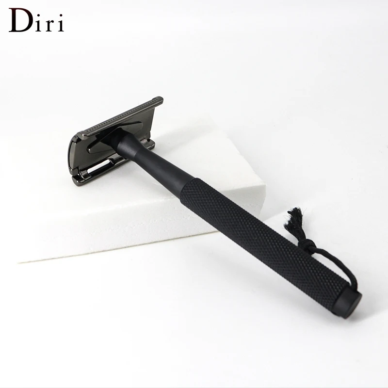 Diri Wholesale Custom Logo Mens Straight Aluminum Handle Shaving Safety Razor