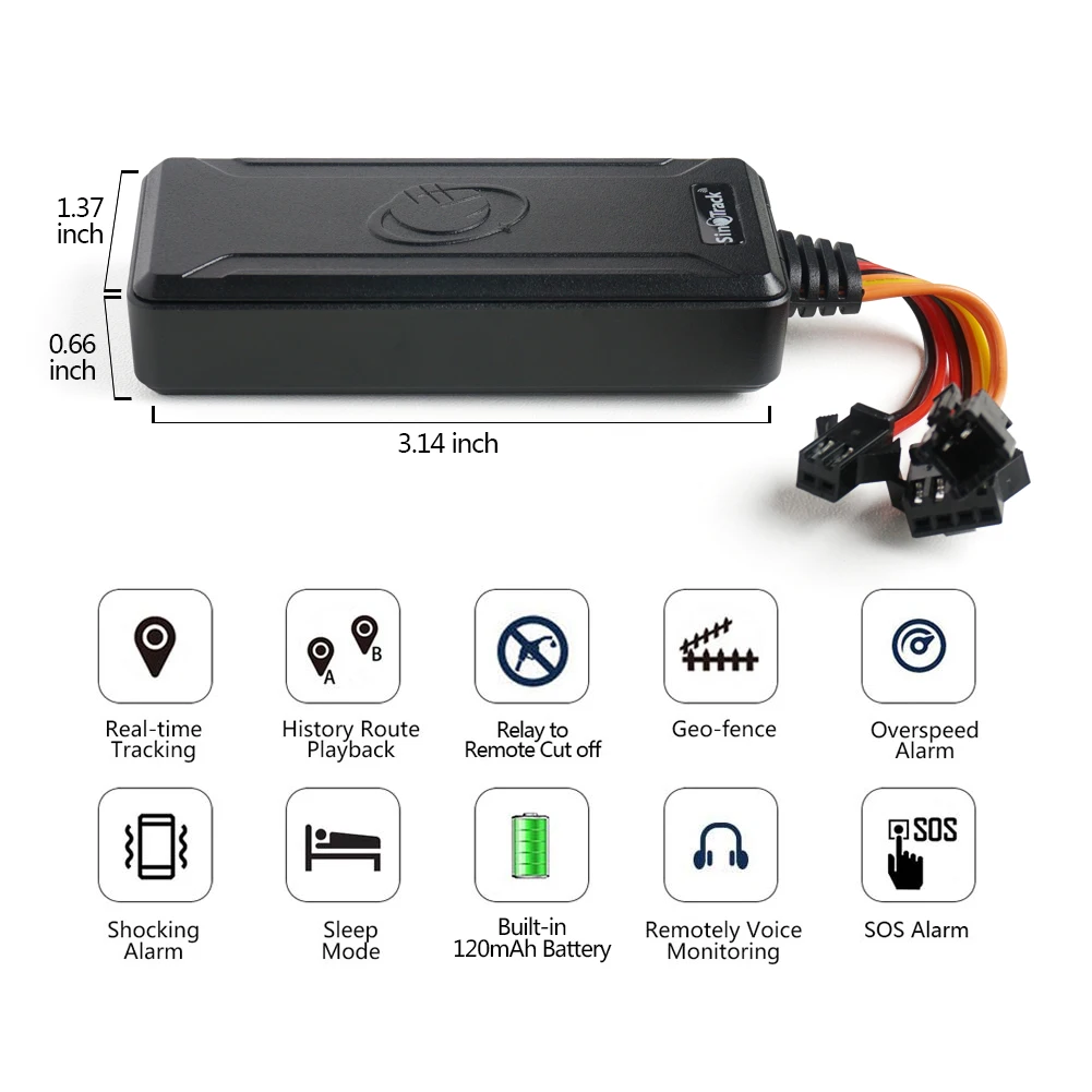 SinoTrack ST-906ML 4G GPS Tracking Device SOS Alarm GPS Tracker Built In Battery With Cut Off Oil