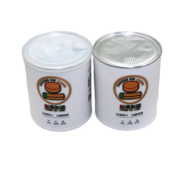 Hot Sale Eco-Friendly UV Foil Embossing Matt Lamination Custom Design Kraft Paper Cans Cocoa Chocolate Coffee Powder Food Use