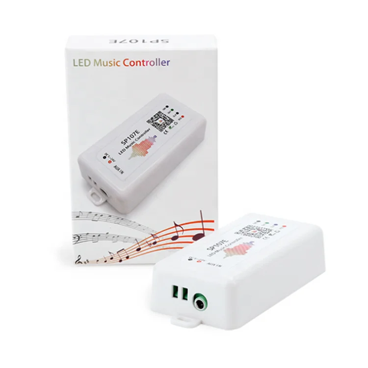 Дропшиппинг SP107E BT App музыкальные пиксели Smart SPI IC светодиодный пиксельный контроллер приложение для телефона для WS2812 SK6812 SK9822 APA102 LPD8806 полосы
