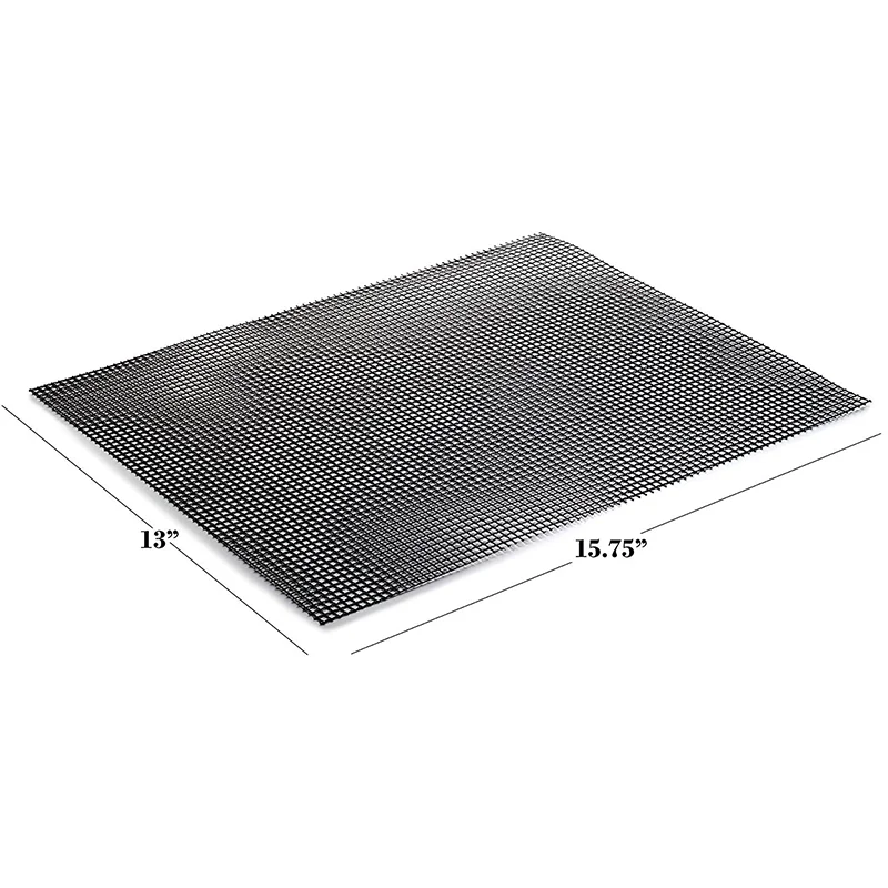 Reusable food grade safe grill mesh mat barbecue PTFE grill mesh sheet easy to clean
