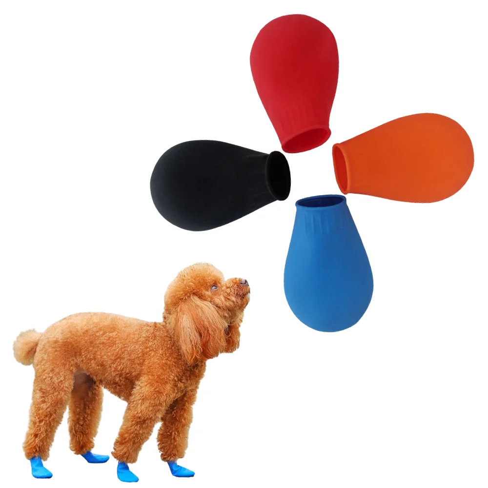 Waterproof PVC Dog Shoes Outdoor Anti-Slip Pet Dog Rain Boots