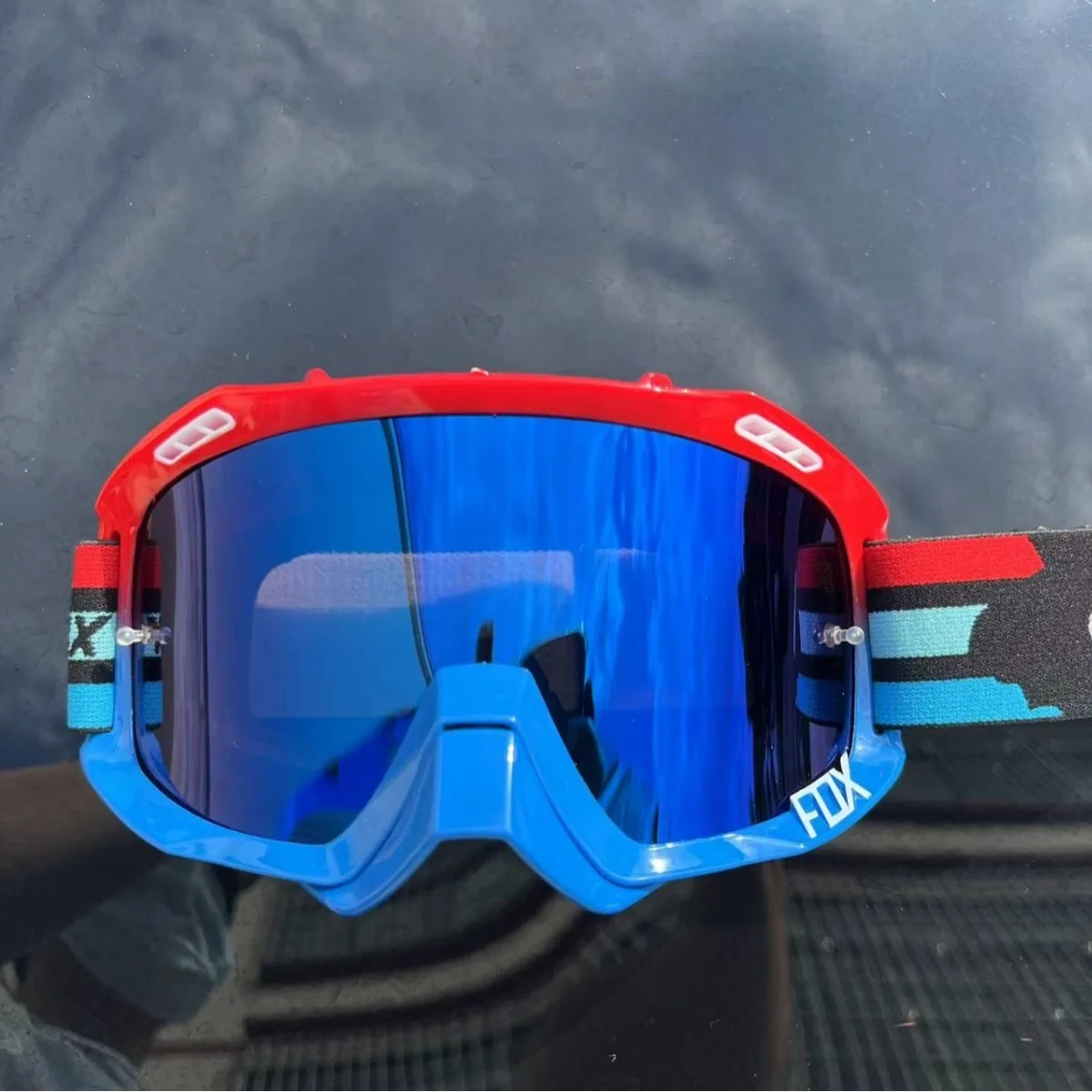 Custom High Quality New Style Sports Outdoor Motocross Goggles Anti-uv Windproof Glasses Fox Motorcycle Goggles