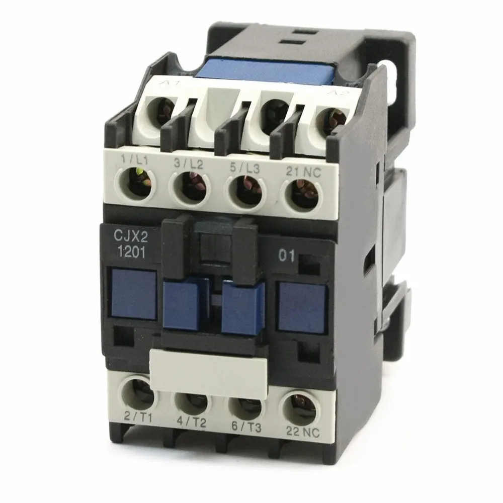 High Quality CJX2-1201 Telemecanique Ac Contactor 12A 25A 220V 380V 415V 440V 660V 3P+1NC 3 Poles Contactors