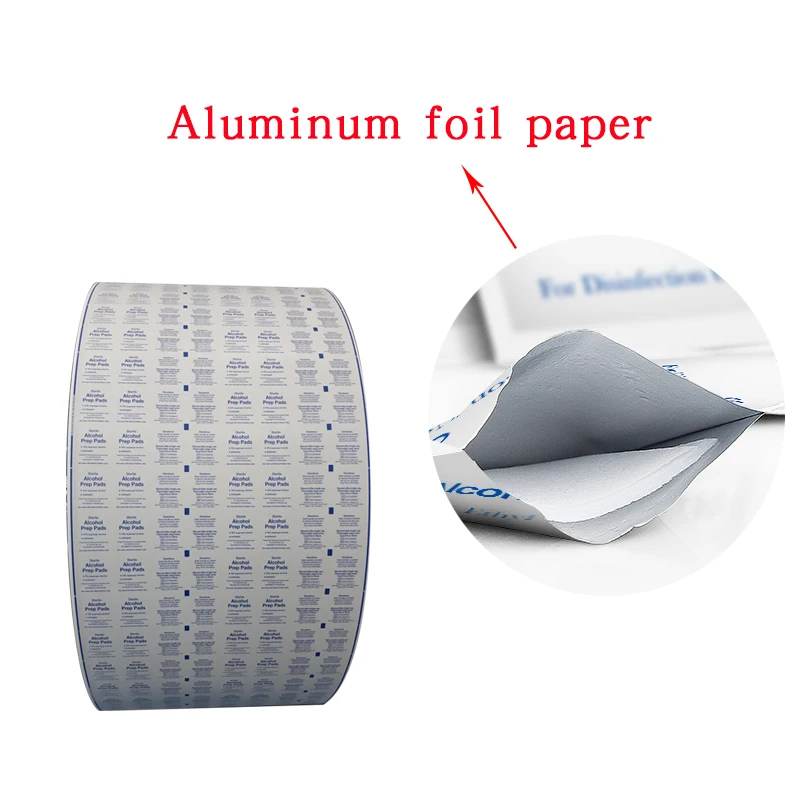 OEM Wet & Dry lens Cleaning Wet Wipes packaging Tissue foil paper roll