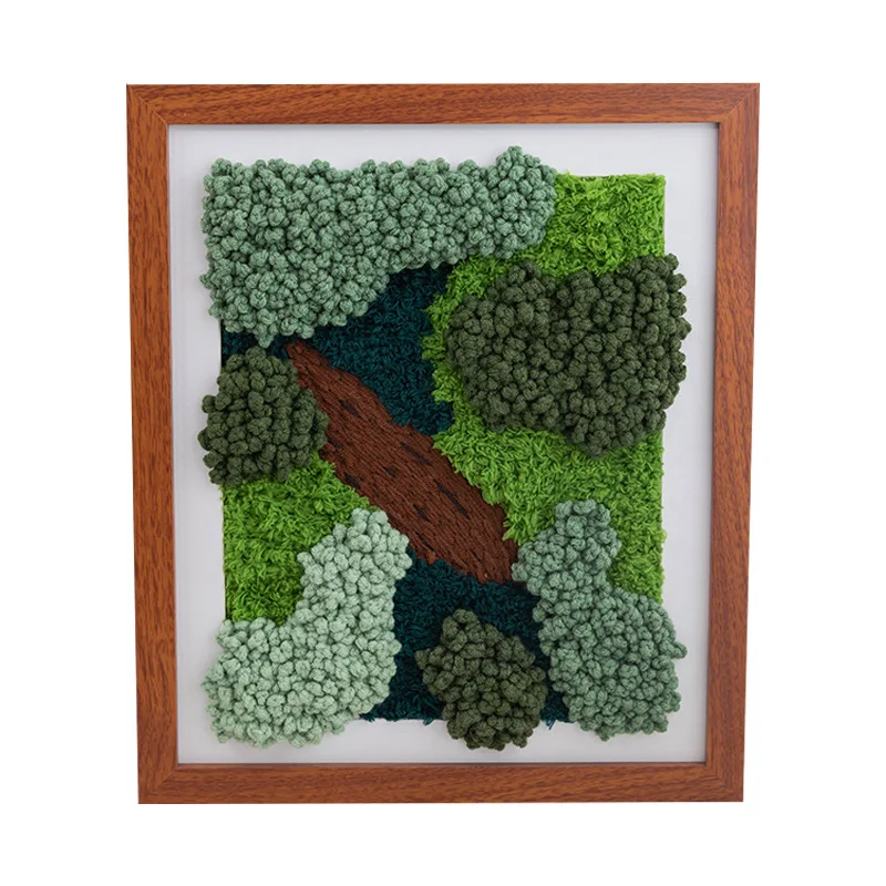 Material Kit Factory direct DIY Craft Punch Needles Kit with Tool Wall Decor