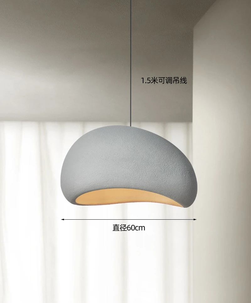 Japanese Wabi-Sabi Chandelier Modern Minimalist Dining Room Living Room Bedroom Bar Designer E26/27 Decorate Hanging