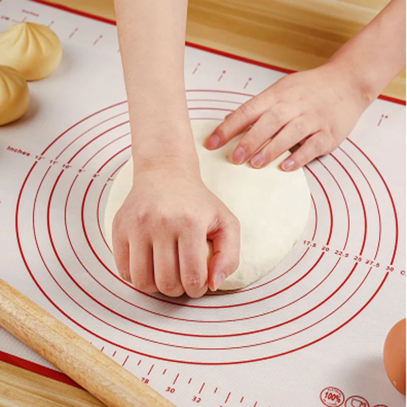Baking Mat Eco-friendly Non-slip Soft Waterproof Easy to Clean Silicone Kitchen Baking Tool