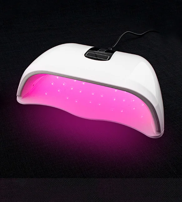 High Power 96W RED Light LED Nail Lamp Two Hands Gel UV Lamp Manicure Nails Polish Dryer Table Led Light Nail Salon